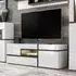 Carlisle TV Stand with LED - White, Elm