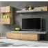 Carlisle Wall Hung Entertainment Unit - Grey, Oak
