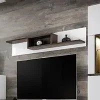 Carlisle Wall Shelf - White, Elm