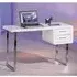 Carlo Computer Desk with Drawers - White, High Gloss