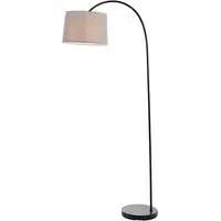 Carlson Floor Lamp - Grey, Cotton