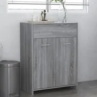 Carlton Bathroom Cabinet with 2 Doors & Drawer - Grey Sonoma Oak alternate view