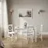 Carlton Dining Table with 4 Chairs - White, MDF