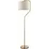 Carlton Floor Lamp - Brushed Aged Brass, Fabric