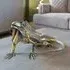 Carlton Iron Iguana Sculpture - Rustic Gold
