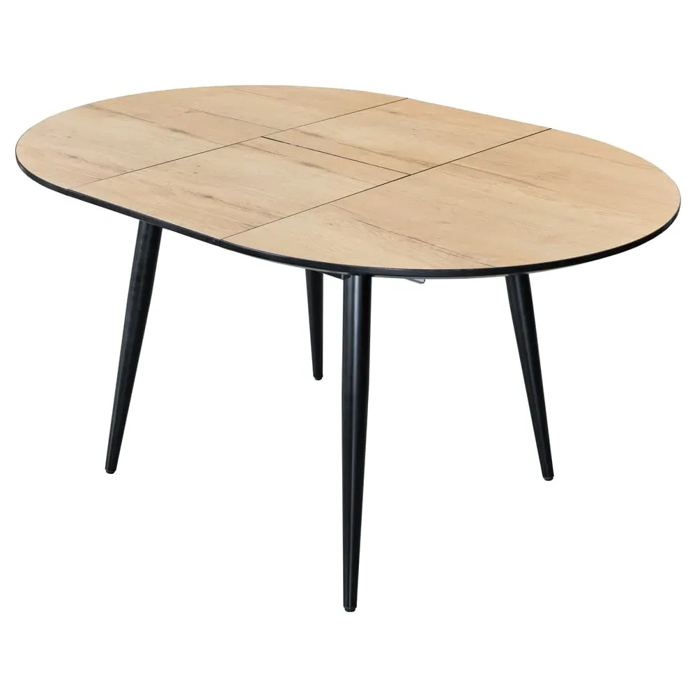 Carlton Oval Extendable Dining Table - Natural, MDF