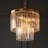 Carmel 4 Light Glass Pendant Light - Brushed Aged Brass