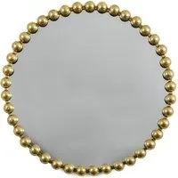 Carmel Round Wall Mirror - Gold