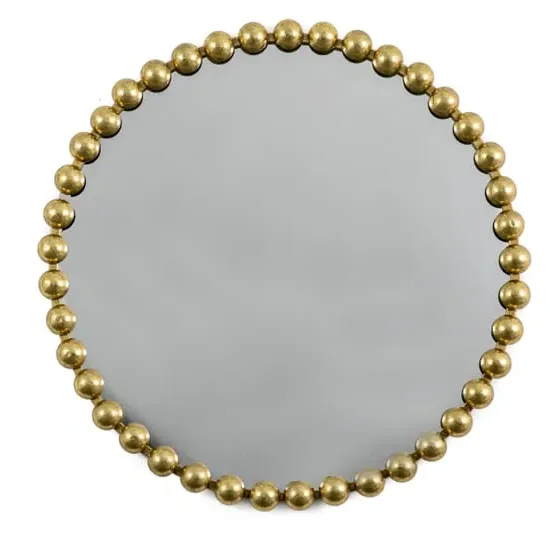 Carmel Round Wall Mirror - Gold