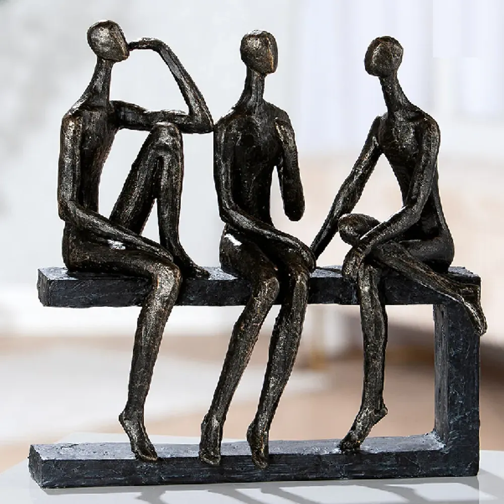 Carnation Conversation Sculpture - Pink, Synthetic Resin product