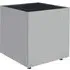 Carolex Square Side Table - Black, Tempered Glass