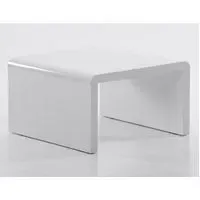 Carolie Lamp Table - White, High Gloss