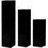 Carolina Set of 3 Decorative Pillars - Black, Fiberglass