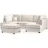 Caronia U-Shaped Corner Sofa - Beige, Plush Velvet