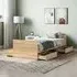 Carpi Single Bed with 4 Drawers - Sonoma Oak