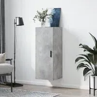 Carrara Wall Mounted Storage Cabinet - Concrete Effect