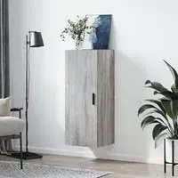 Carrara Wall Mounted Storage Cabinet - Grey Sonoma Oak