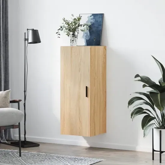 Carrara Wall Mounted Storage Cabinet - Sonoma Oak