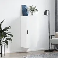 Carrara Wall Mounted Storage Cabinet - White, Engineered Wood alternate view