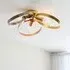 Carson 3 Lights Metal Pendant Ceiling Light - Brushed Brass