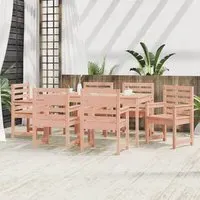 Carson 7 Piece Garden Dining Set - Natural, Douglas Wood