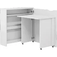 Carson 90cm Left Convertible Laptop Desk - White