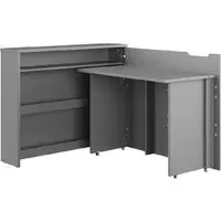 Carson Left Convertible Laptop Desk - Grey