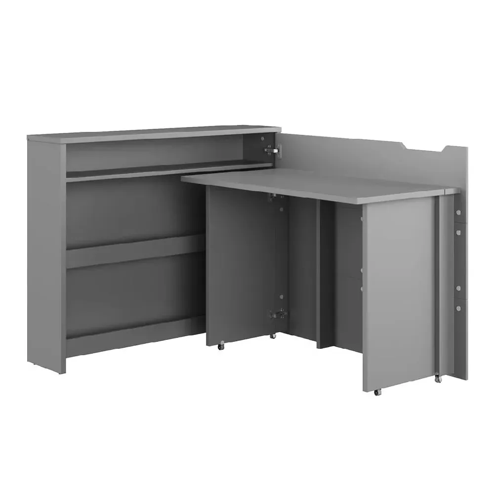 Carson Left Convertible Laptop Desk - Grey