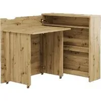 Carson Right Convertible Laptop Desk - Artisan Oak