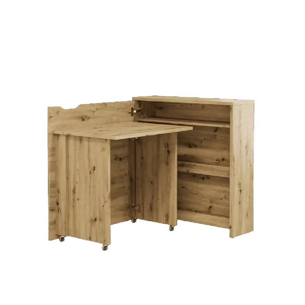 Carson Right Convertible Laptop Desk - Artisan Oak