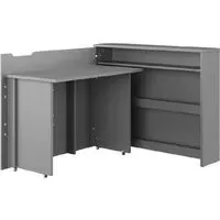 Carson Right Convertible Laptop Desk - Grey