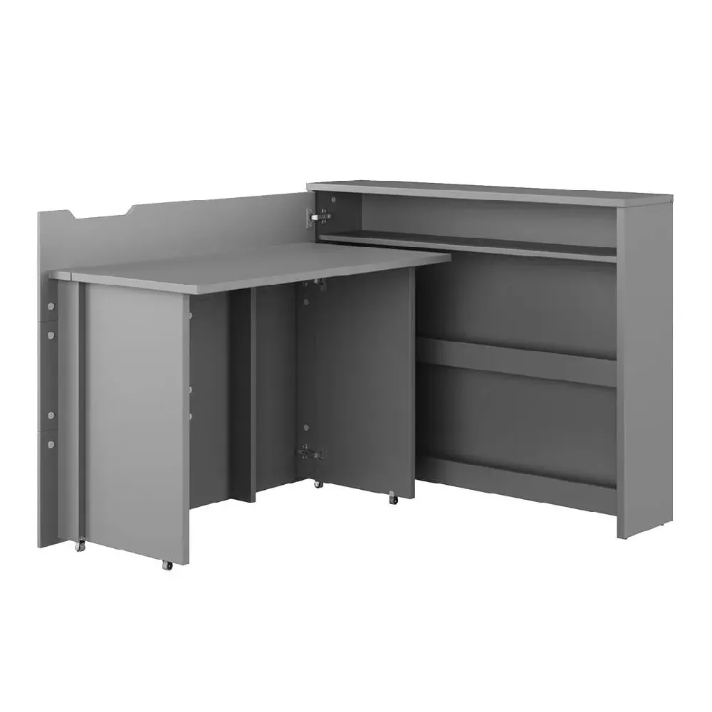 Carson Right Convertible Laptop Desk - Grey