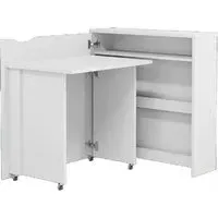 Carson Right Convertible Laptop Desk - White