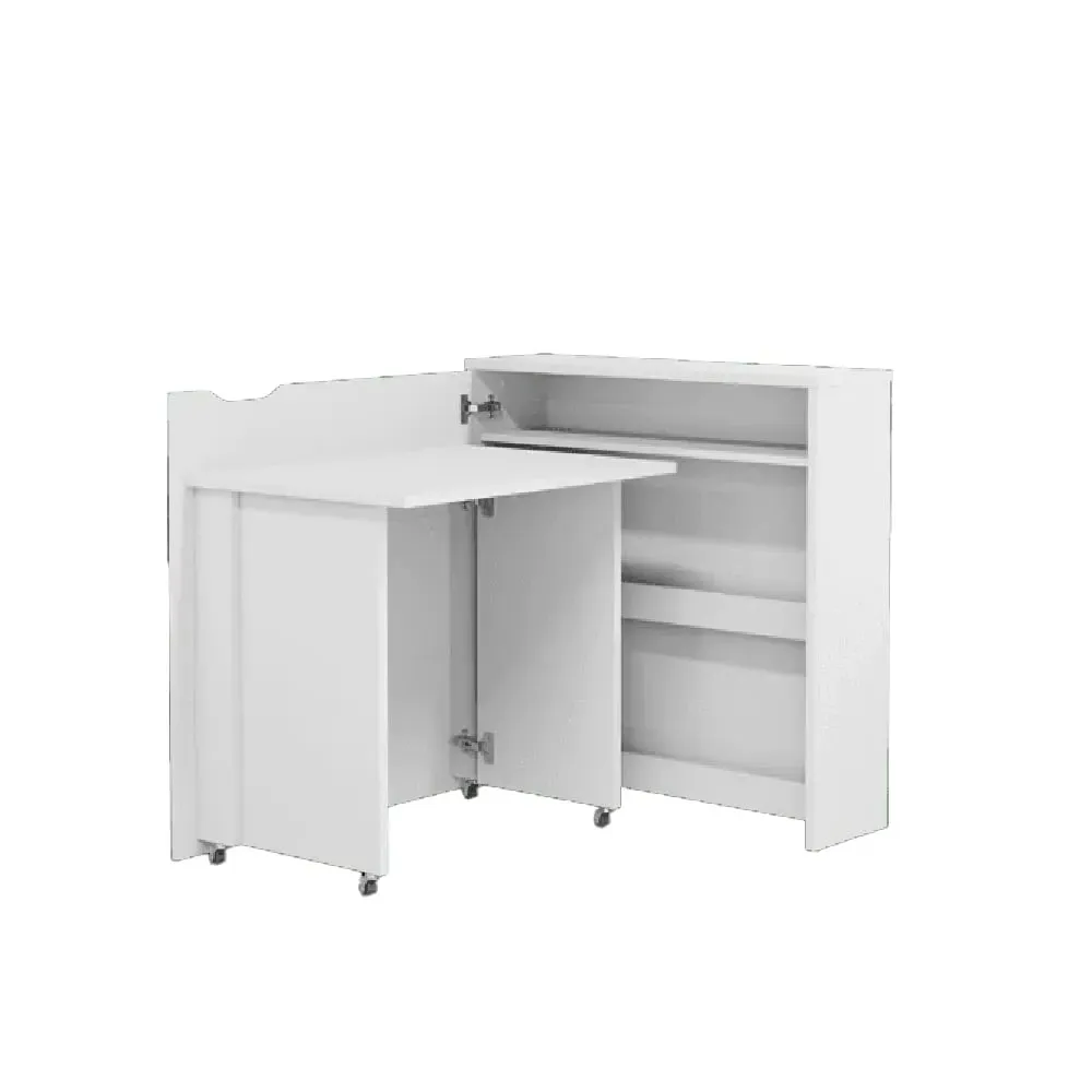 Carson Right Convertible Laptop Desk - White