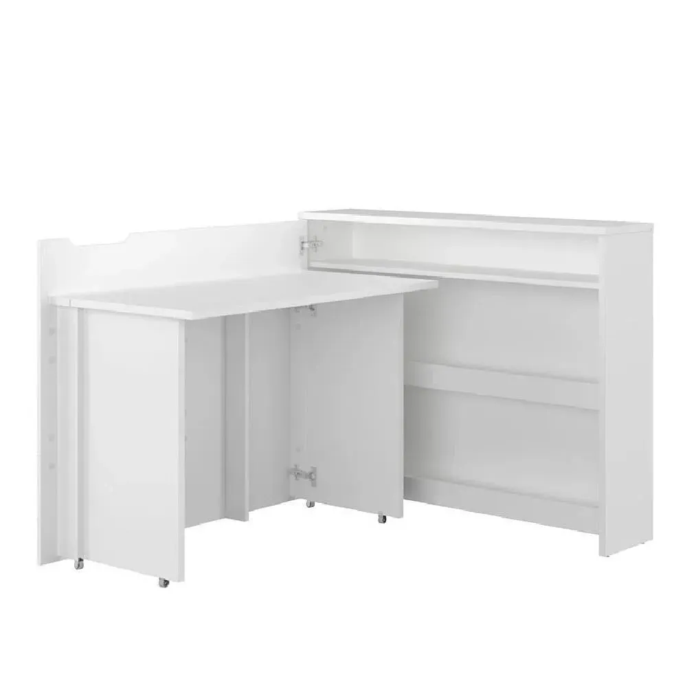 Carson Right Convertible Laptop Desk - White