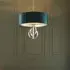 Carson Small Pendant Light - Teal, Antique Silver