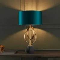 Carson Table Lamp - Teal, Metal