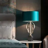 Carson Table Lamp - Teal, Metal