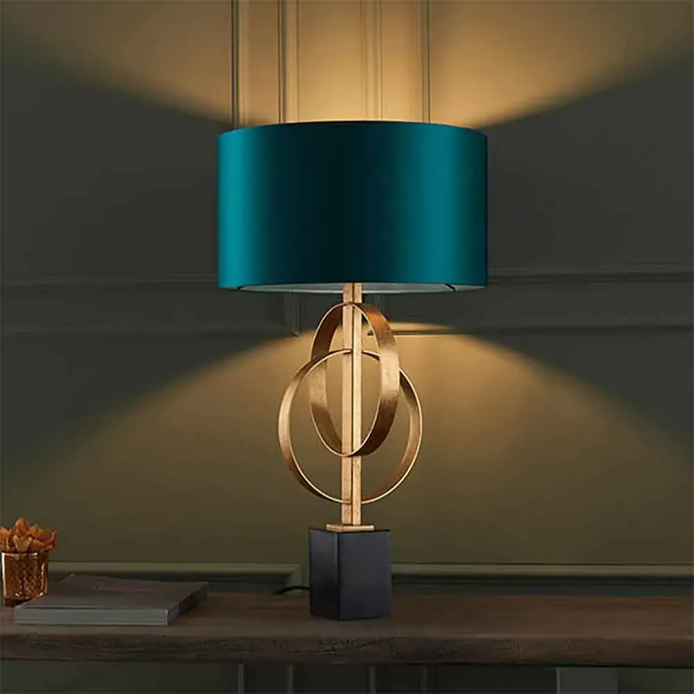 Carson Table Lamp - Teal, Metal