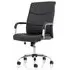 Carter High Back Office Chair with Arms - Black, Leather