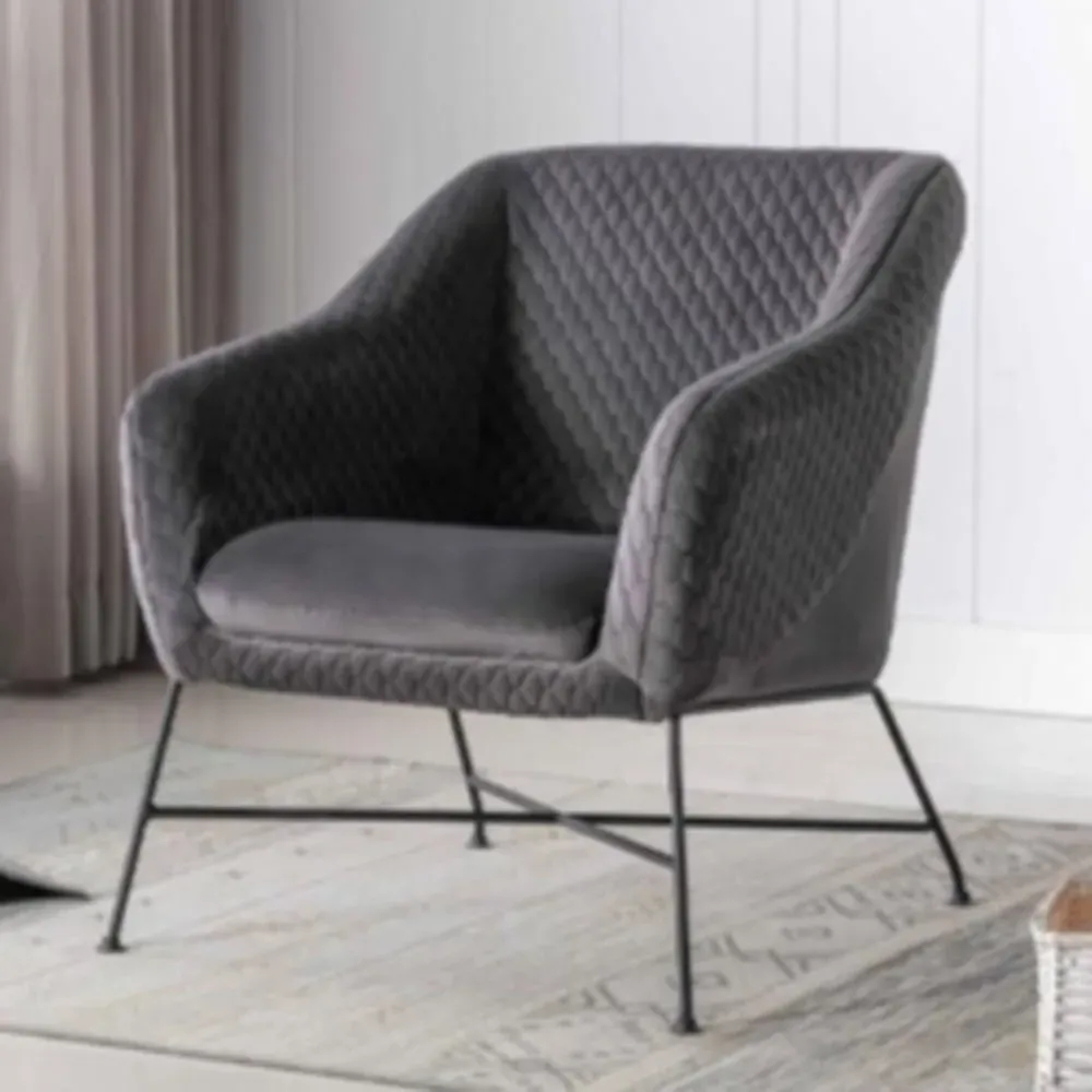 Carteret Fabric Accent Chair - Cinder Grey image