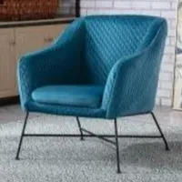 Carteret Fabric Accent Chair - Federal Blue