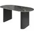 Carteret Oval Dining Table - Grey, Ceramic