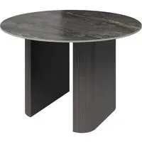 Carteret Round Dining Table - Grey, Ceramic