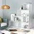 Carus 6-Shelf Bookcase - White, High Gloss