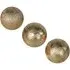 Carve Small Decoration Balls Set of 3 - Gold, Poly