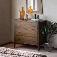 Cary 3-Drawer Chest - Walnut, MDF