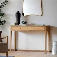 Cary Console Table with 2 Drawers - Natural, MDF