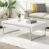 Casa Coffee Table with 1 Drawer - White, High Gloss