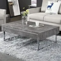 Casa Coffee Table with Drawer - Concrete Effect